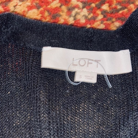 Loft size small long black cardigan with gold buttons - Picture 9 of 9